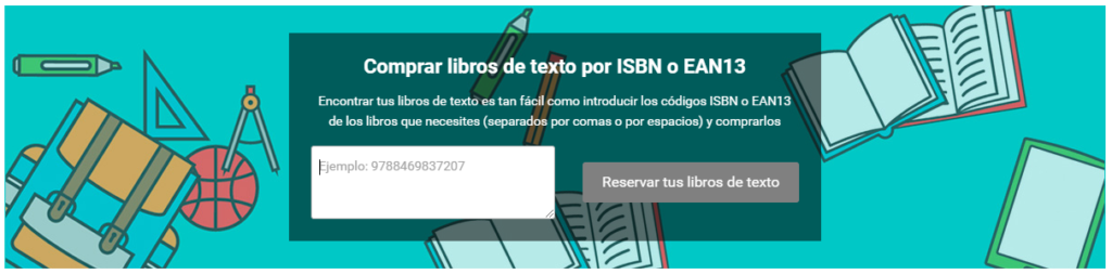 Comprar libros de texto por ISBN