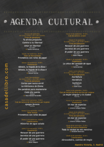 Agenda cultural septiembre - Casa del Libro Maestro Victoria