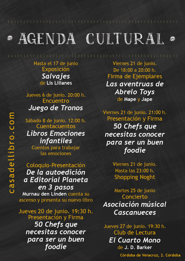 Eventos Córdoba junio 2019